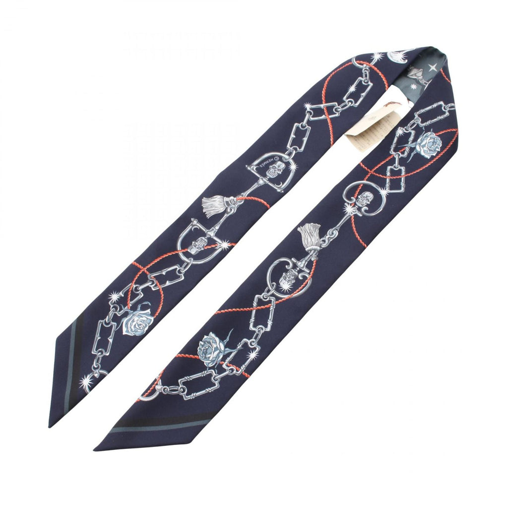 Hermes Scarf Twill C'est la Fete Ribbon Silk — view 3