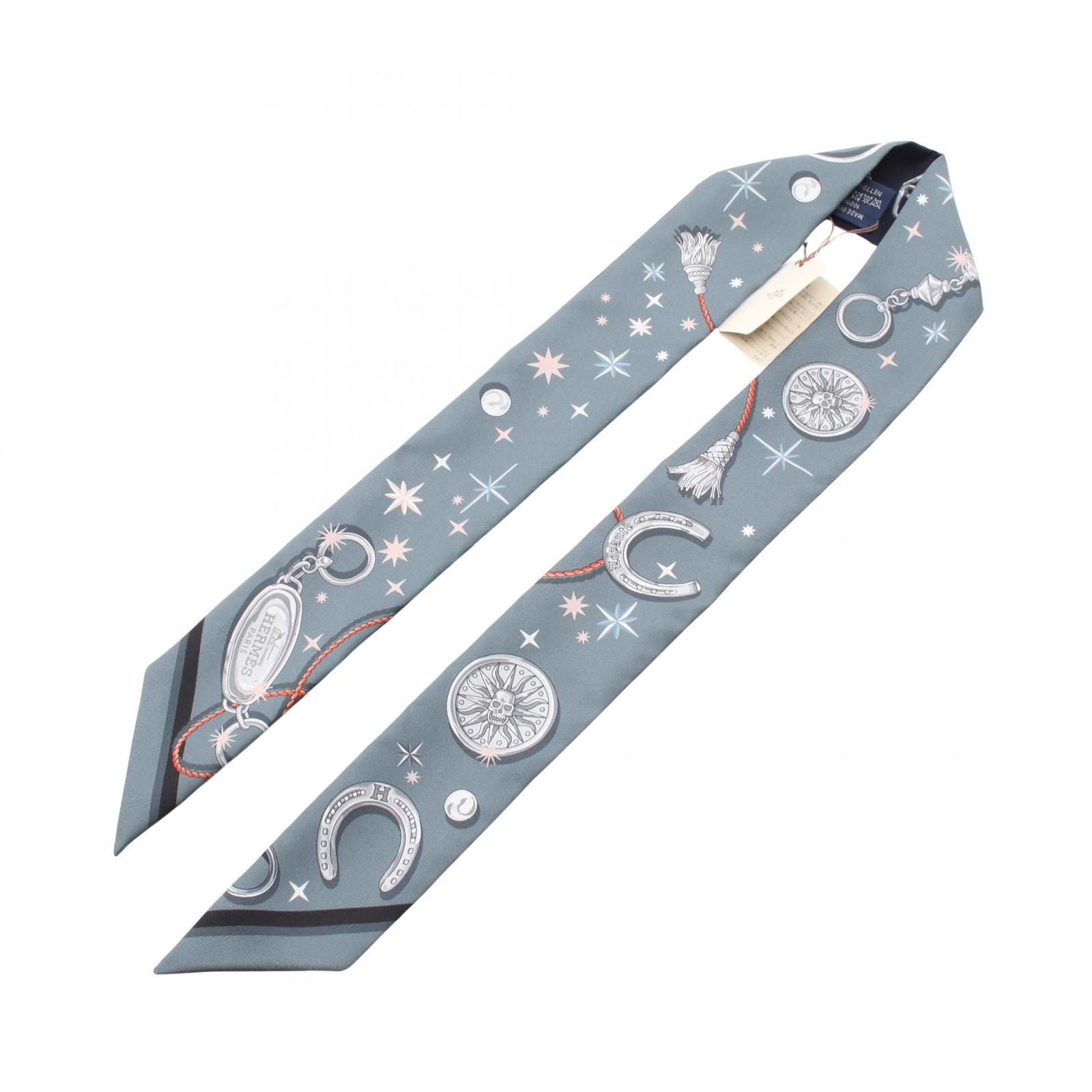 Hermes Scarf Twill C'est la Fete Ribbon Silk — view 2
