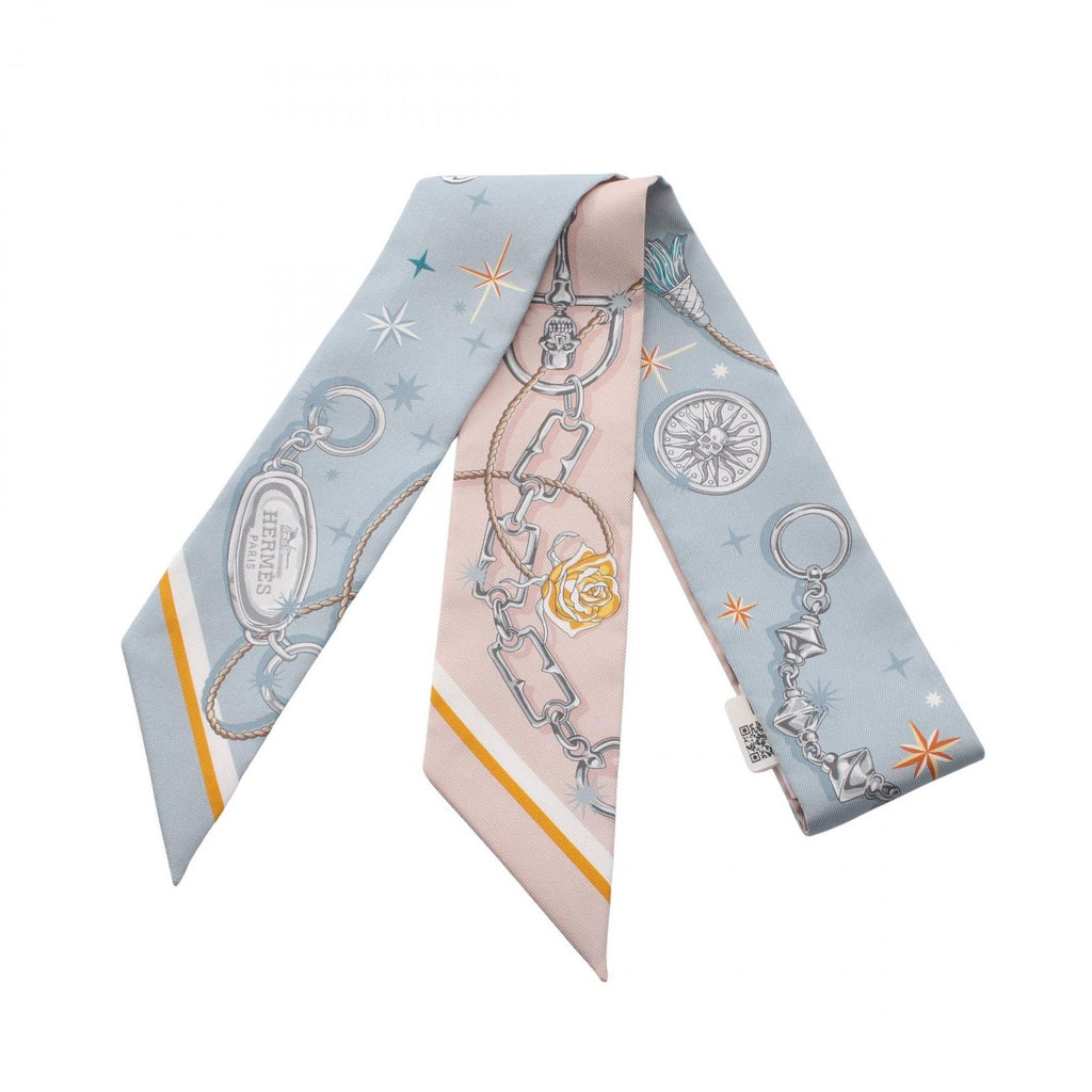 Hermes Scarf Twill C'est la Fete Ribbon Silk