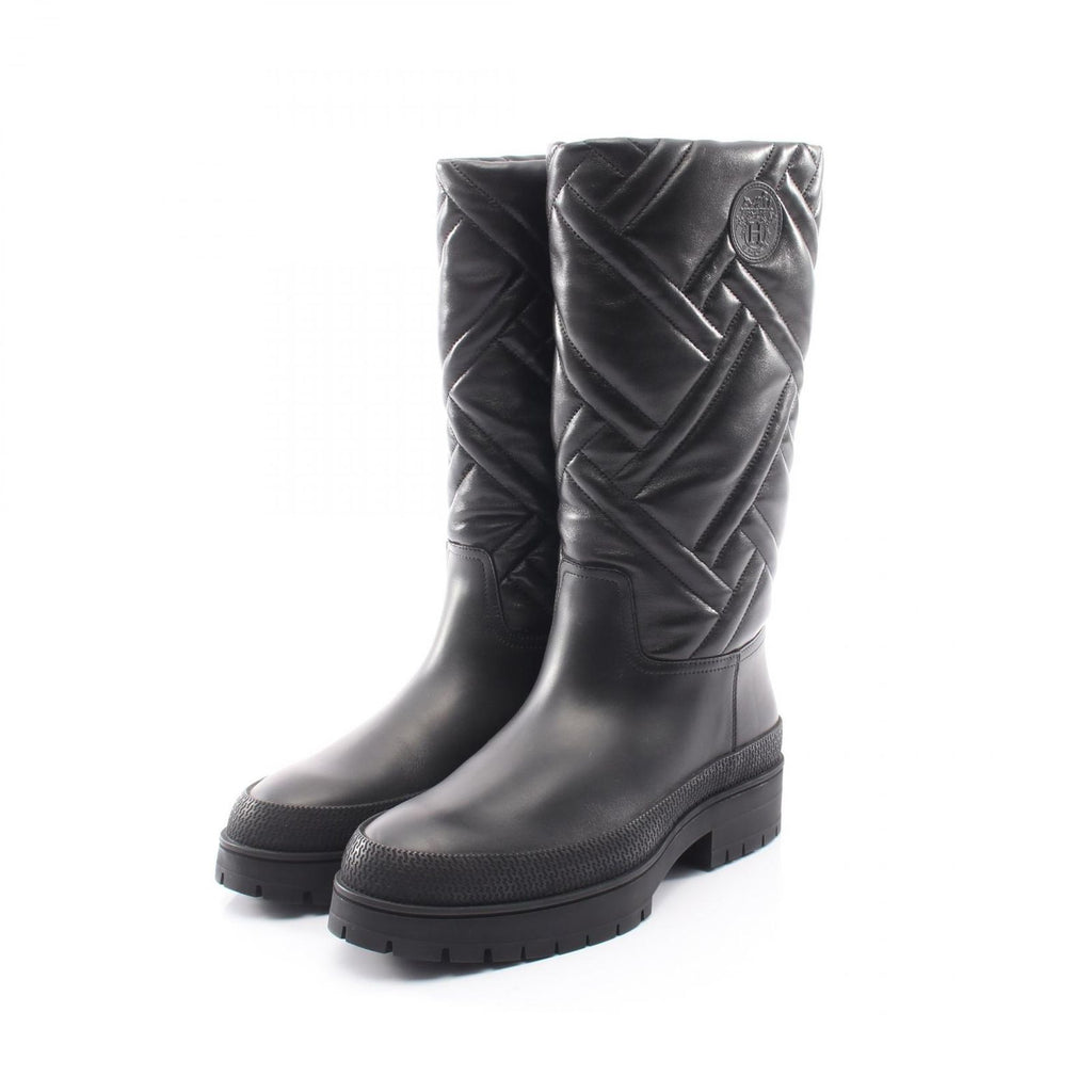 Hermes Boots Mosaic Black Leather