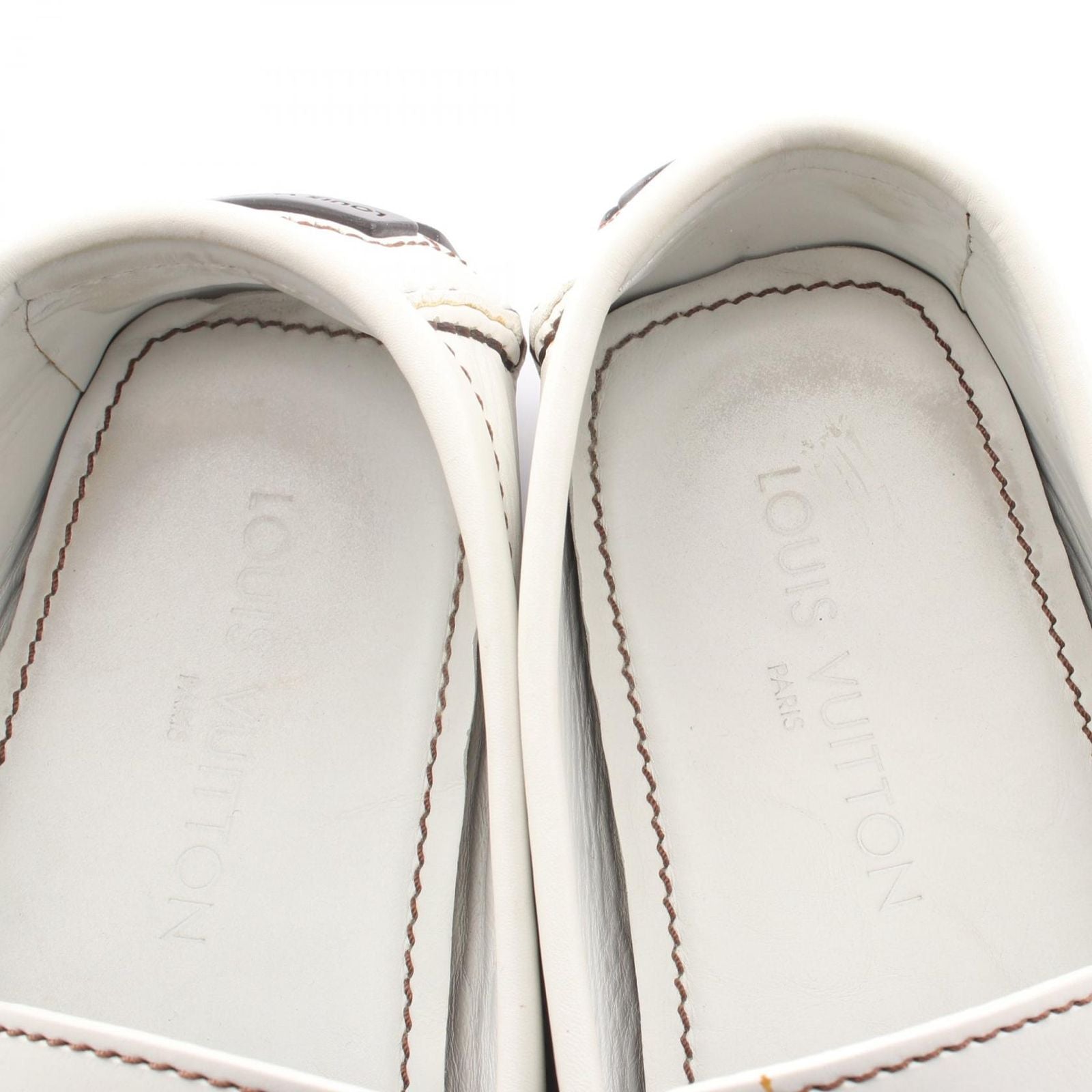 Louis Vuitton Loafers Monte Carlo Line White Leather — view 9