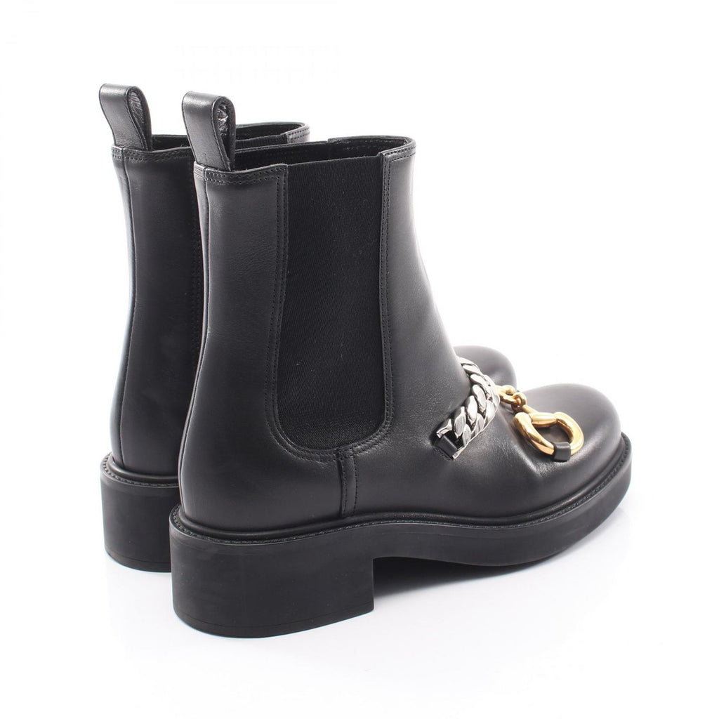 Gucci Boots Horsebit Leather Shoes Side Gore — view 2