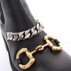 Gucci Boots Horsebit Leather Shoes Side Gore — view 9