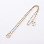 Chanel Necklace CC Logo Square 23k — view 3