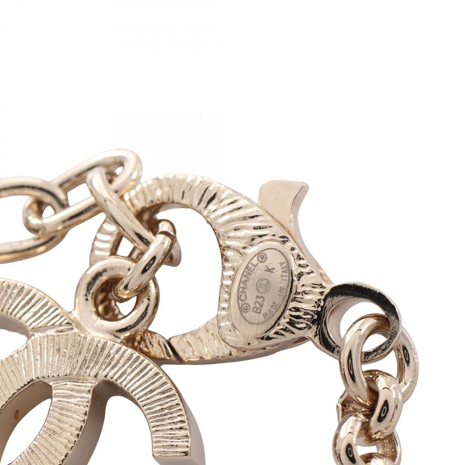 Chanel Necklace CC Logo Square 23k — view 4