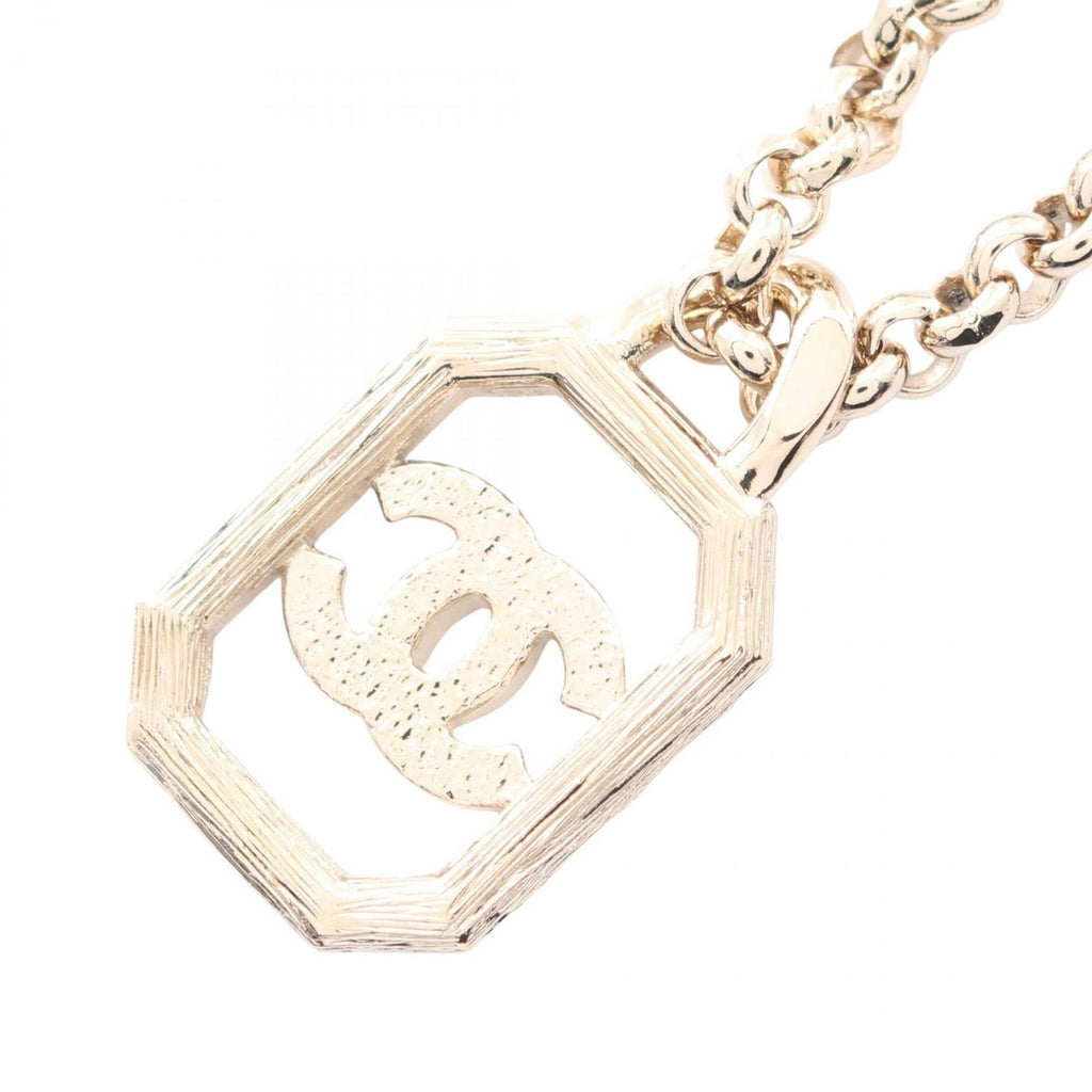 Chanel Necklace CC Logo Square 23k — view 2