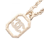 Chanel Necklace CC Logo Square 23k