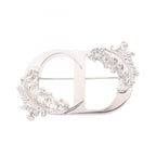 Dior Brooch CD Logo Feather Stainless Steel