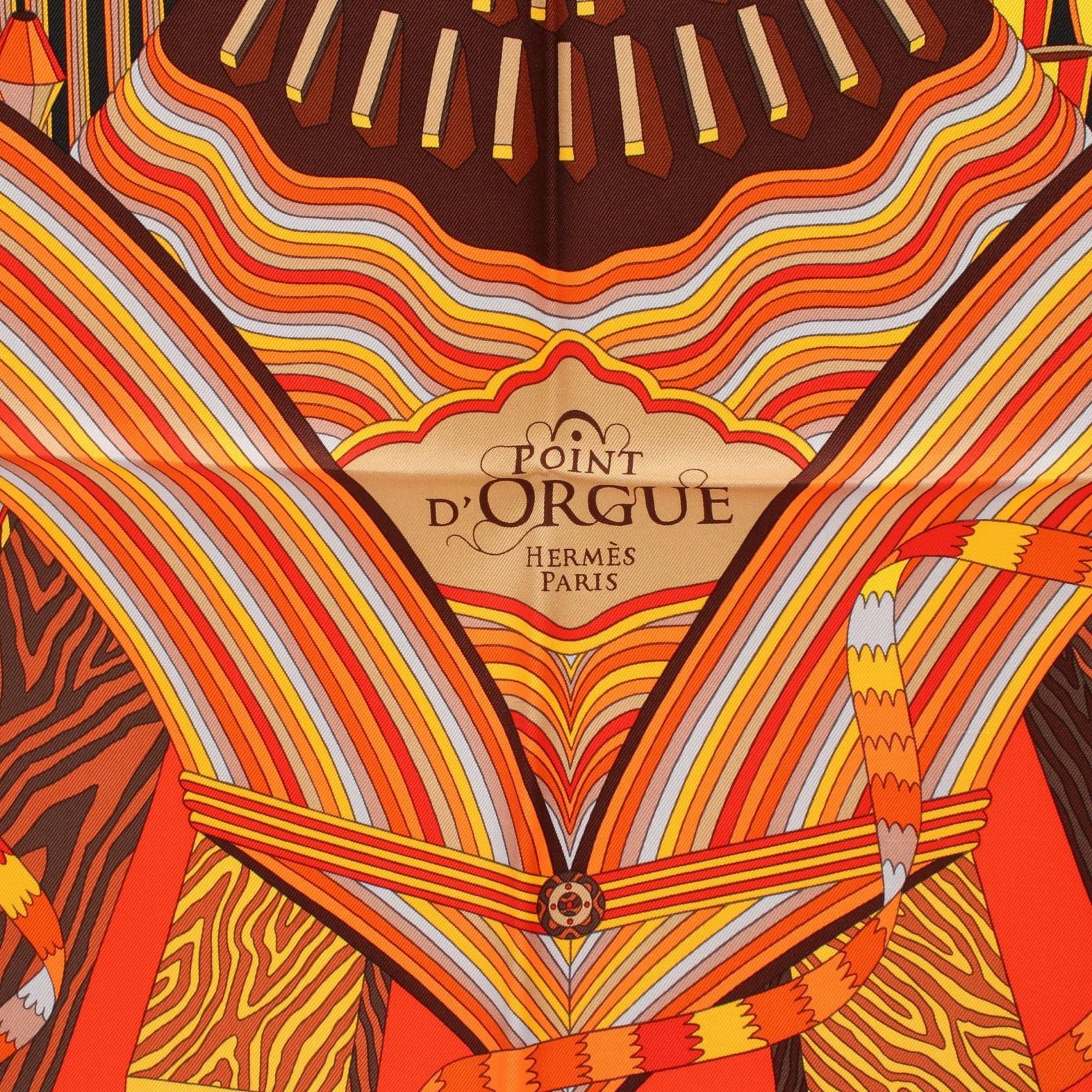 Hermes Scarf Carre 90 Point D' Orgue Silk — view 4