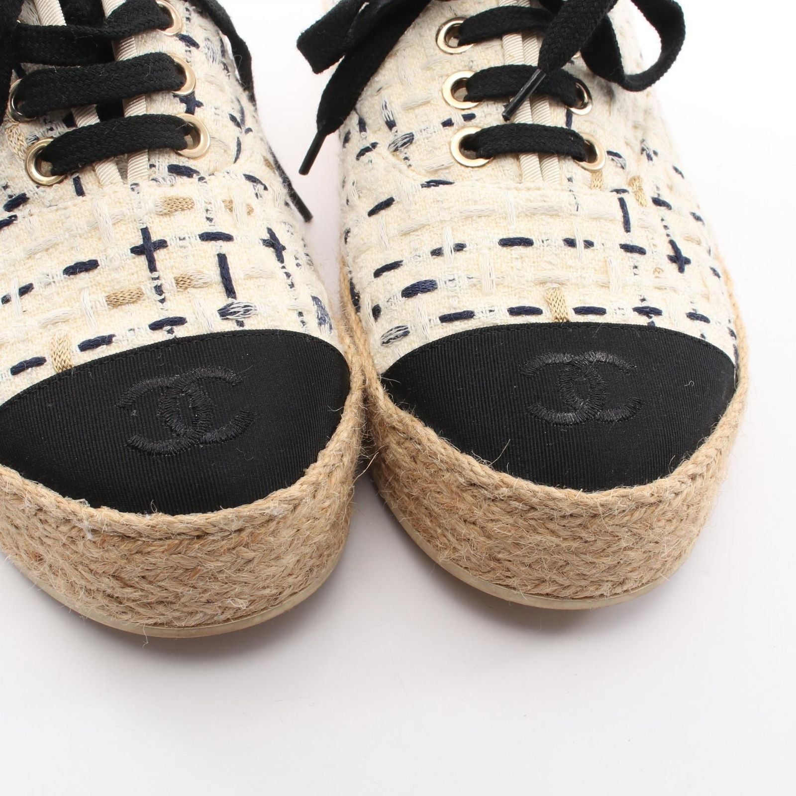 Chanel Sneakers CC Logo Espadrilles Shoes — view 9