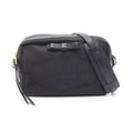 Prada Shoulder Bag Tessuto Soft Calf Black Canvas Leather Logo