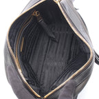 Prada Shoulder Bag Tessuto Soft Calf Black Canvas Leather Logo — view 3