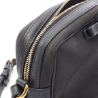 Prada Shoulder Bag Tessuto Soft Calf Black Canvas Leather Logo — view 9