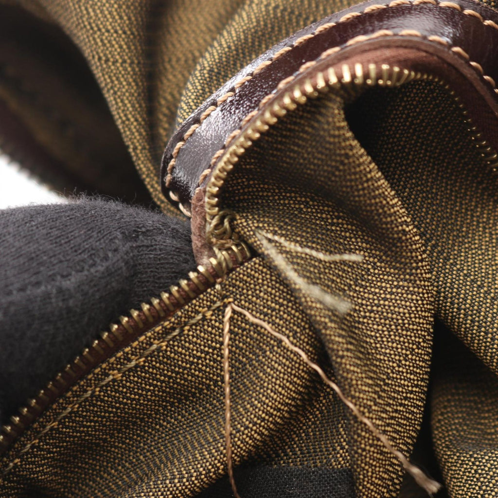 Fendi Briefcase Zucca 2-Way Brown Dark Canvas Leather — view 5