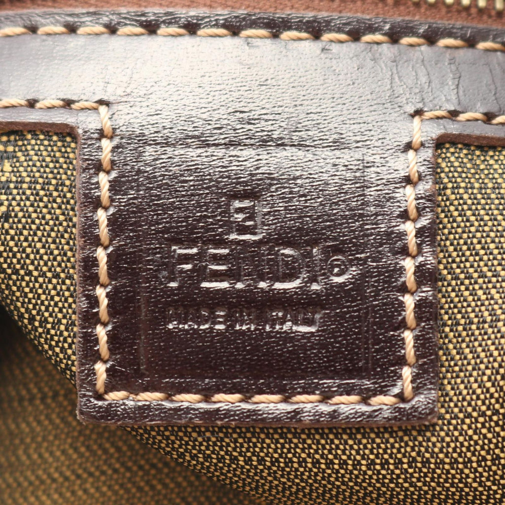 Fendi Briefcase Zucca 2-Way Brown Dark Canvas Leather — view 4