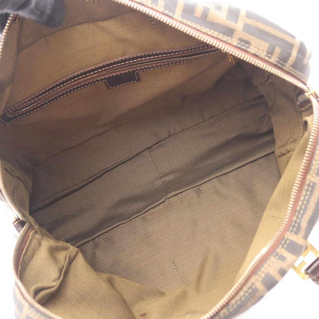 Fendi Briefcase Zucca 2-Way Brown Dark Canvas Leather — view 3