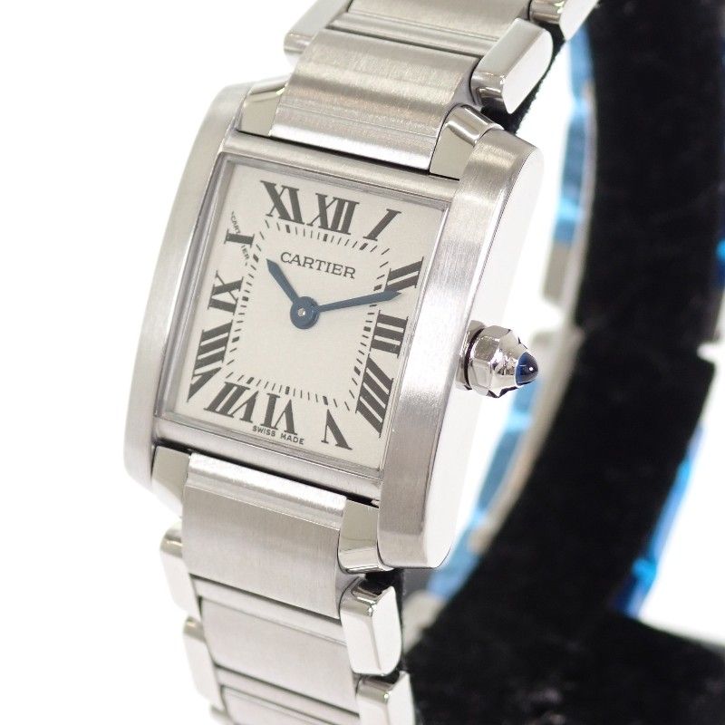 Cartier Tank Francaise SM Watch Stainless Steel Quartz Silver Dial Available — view 3