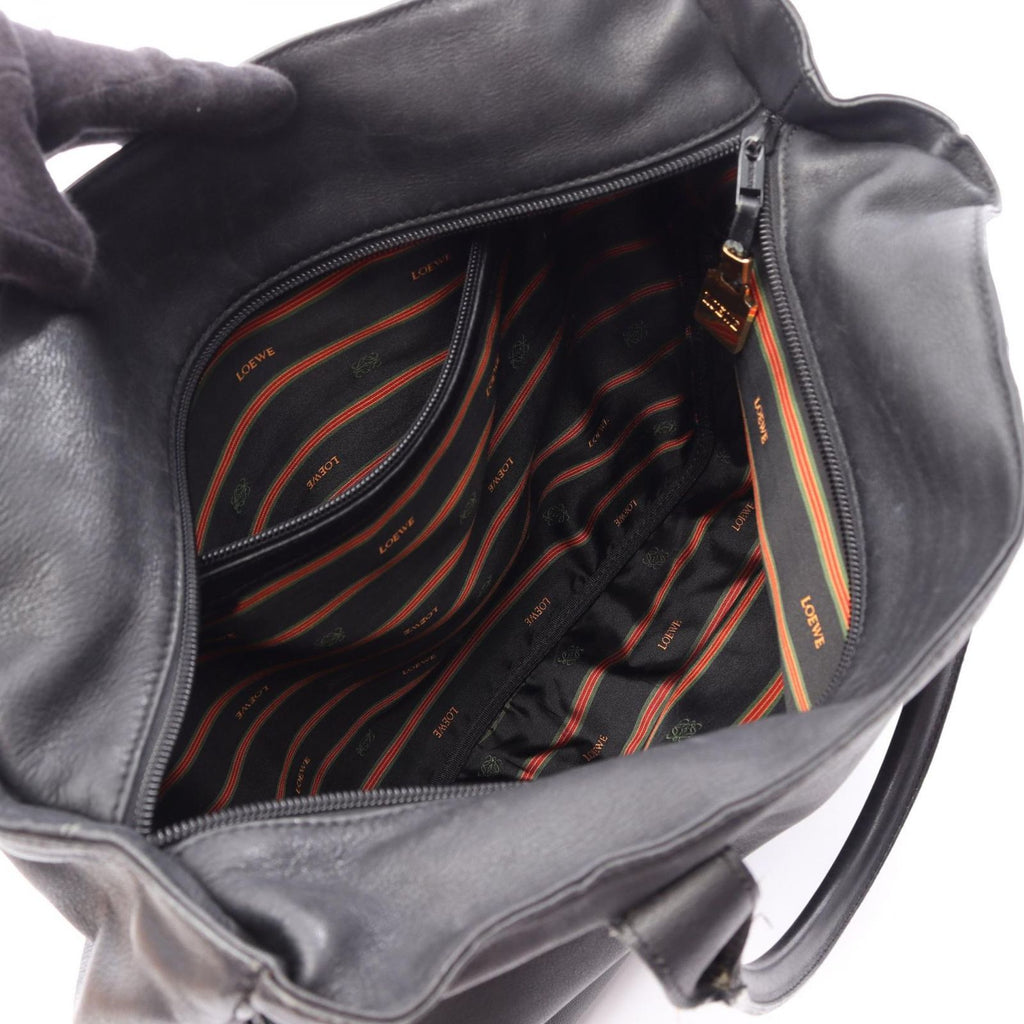Loewe Tote Anagram Black Leather — view 3