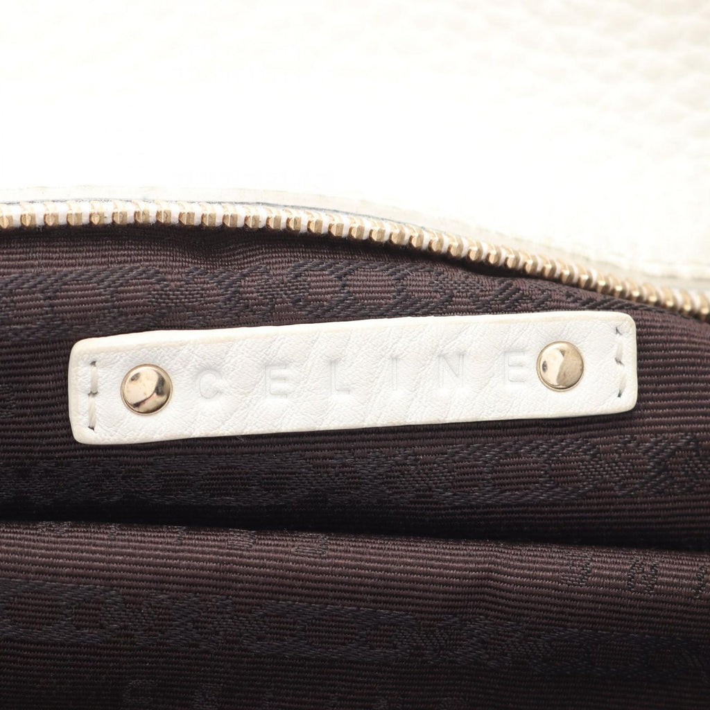 Celine Shoulder Bag Bittersweet White Leather — view 4