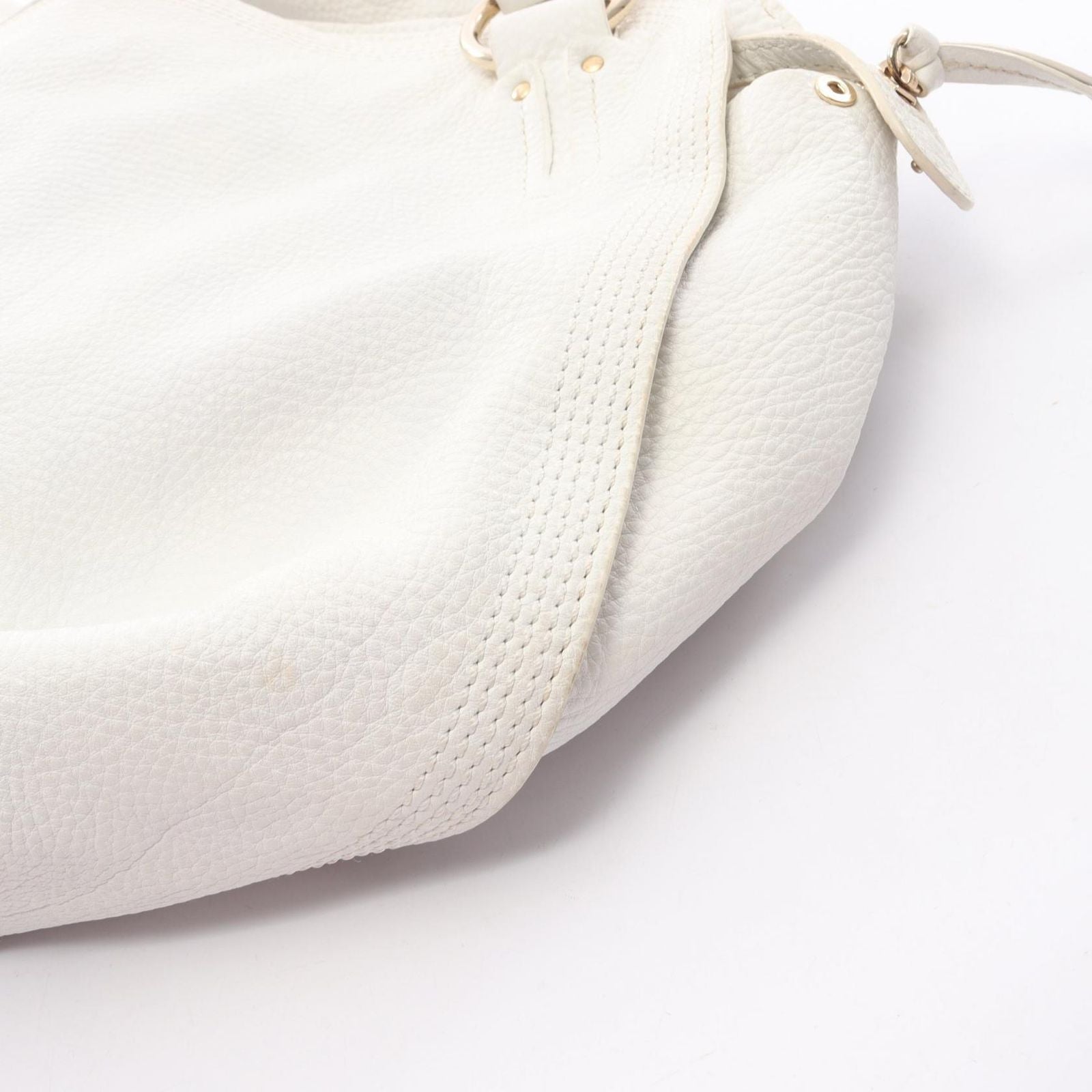 Celine Shoulder Bag Bittersweet White Leather — view 9