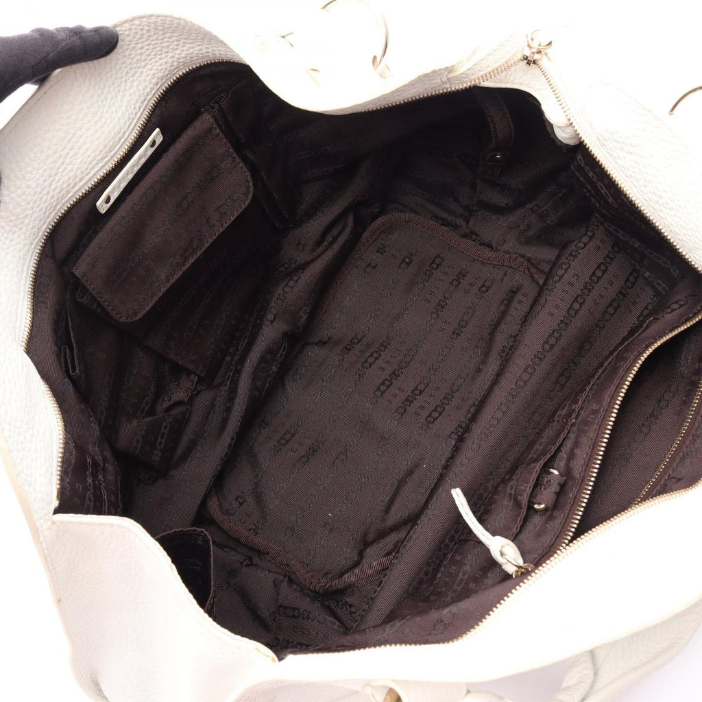 Celine Shoulder Bag Bittersweet White Leather — view 3