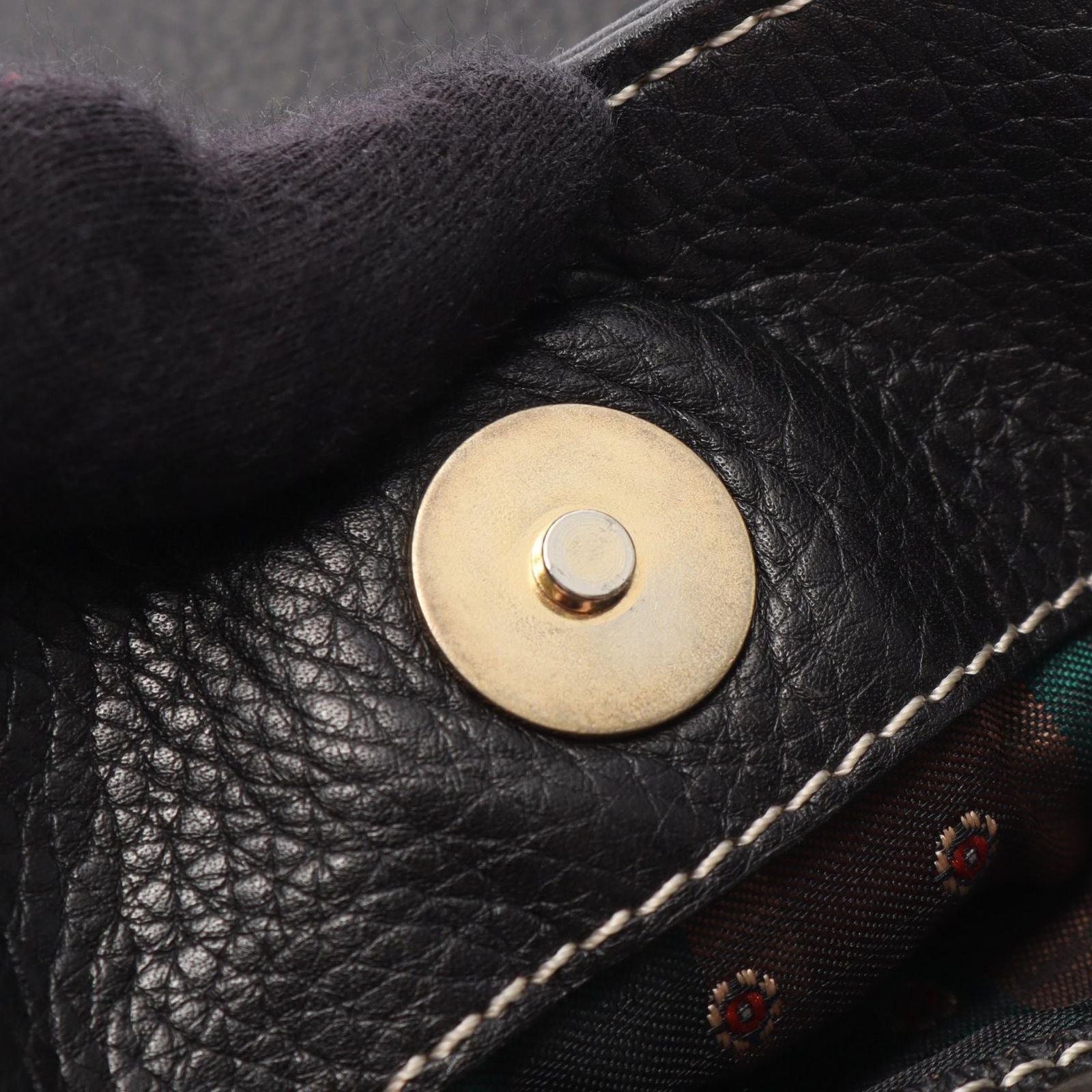 Loewe Tote Anagram Black Leather — view 7
