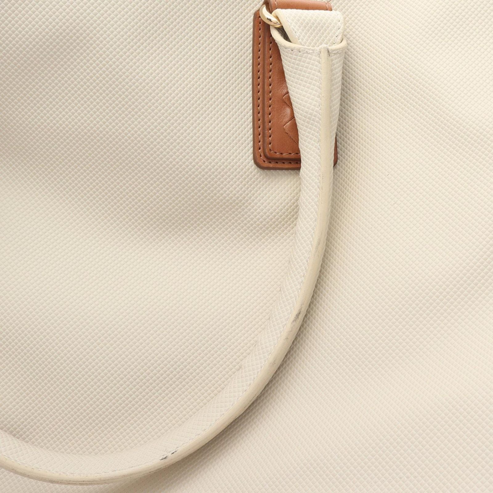Bottega Veneta Tote Marco Polo Intreccio Jet Ivory Canvas Leather — view 8