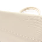 Bottega Veneta Tote Marco Polo Intreccio Jet Ivory Canvas Leather — view 9