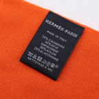 Hermes Scarf Just Incase Orange Silk Nylon — view 3