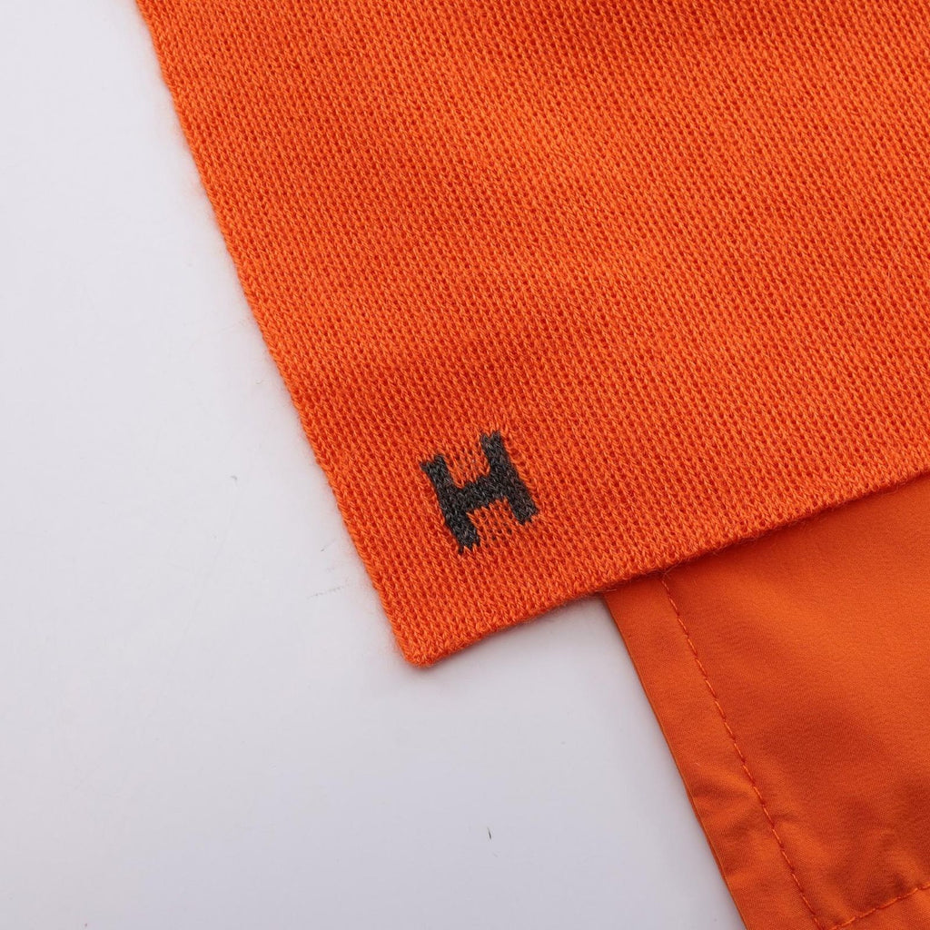 Hermes Scarf Just Incase Orange Silk Nylon — view 5