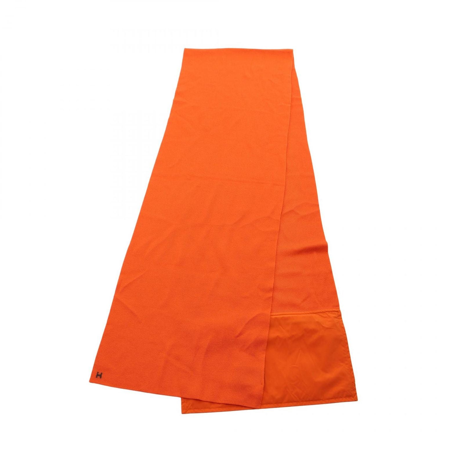Hermes Scarf Just Incase Orange Silk Nylon — view 2