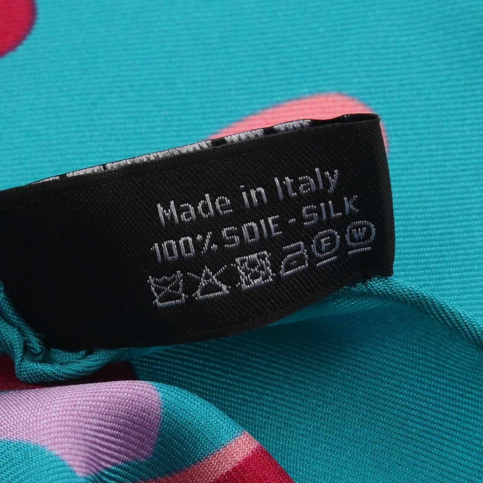 Chanel Scarf CC Logo Chain Pattern Green Silk — view 3