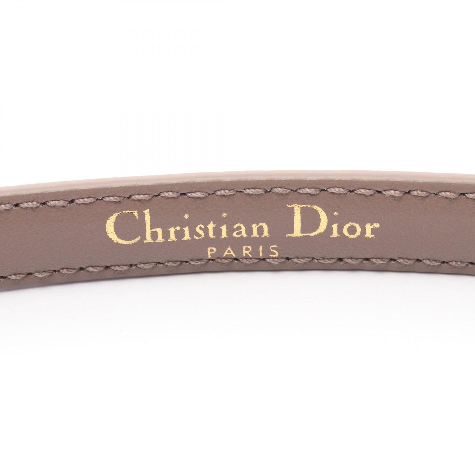 Dior Belt CD Logo Mini Beige Leather — view 4