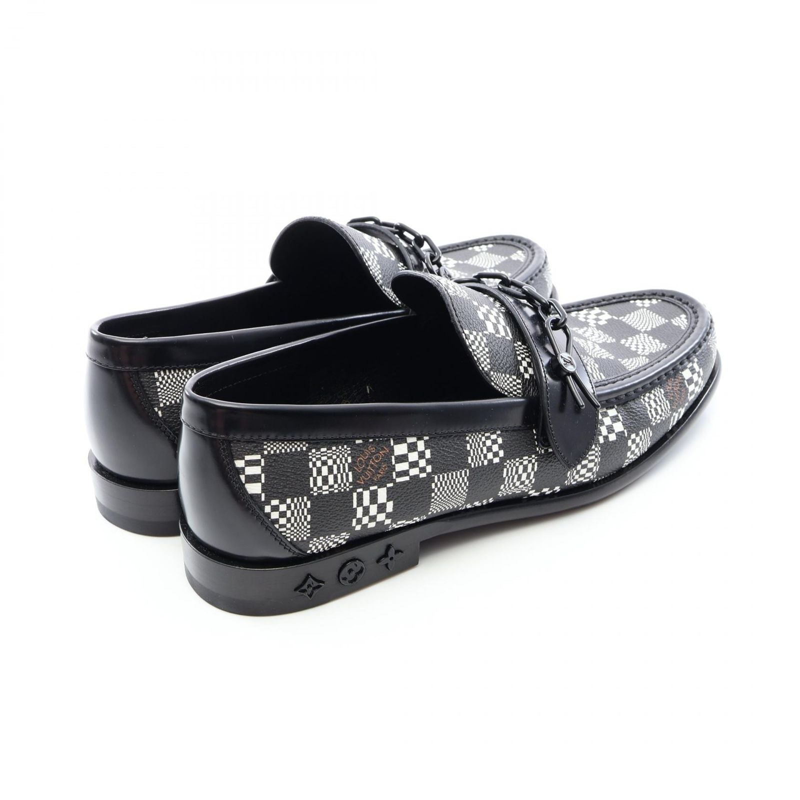 Louis Vuitton Loafers Damier Distoted Canvas Leather — view 2
