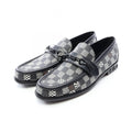 Louis Vuitton Loafers Damier Distoted Canvas Leather