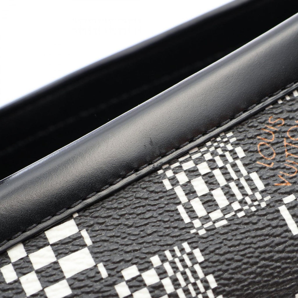 Louis Vuitton Loafers Damier Distoted Canvas Leather — view 8