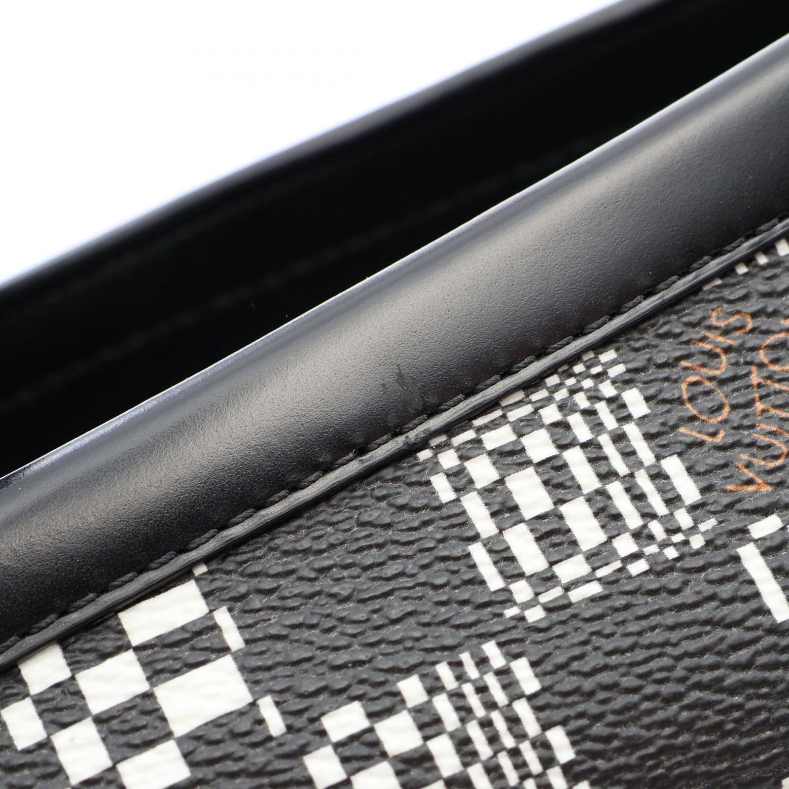 Louis Vuitton Loafers Damier Distoted Canvas Leather — view 8
