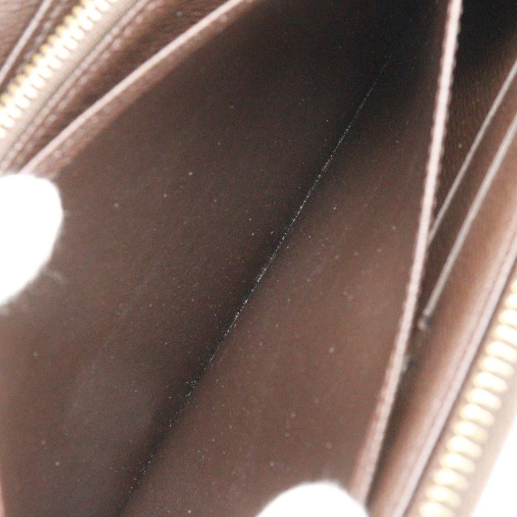 Louis Vuitton Zippy Wallet Zip Around Damier Canvas Ebene — view 8