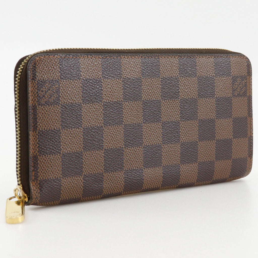 Louis Vuitton Zippy Wallet Zip Around Damier Canvas Ebene — view 3