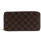 Louis Vuitton Zippy Wallet Zip Around Damier Canvas Ebene