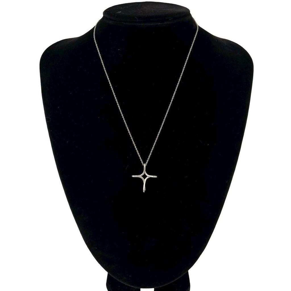 Tiffany & Co Vintage Infinity Cross Necklace 925 Sterling Silver — view 2