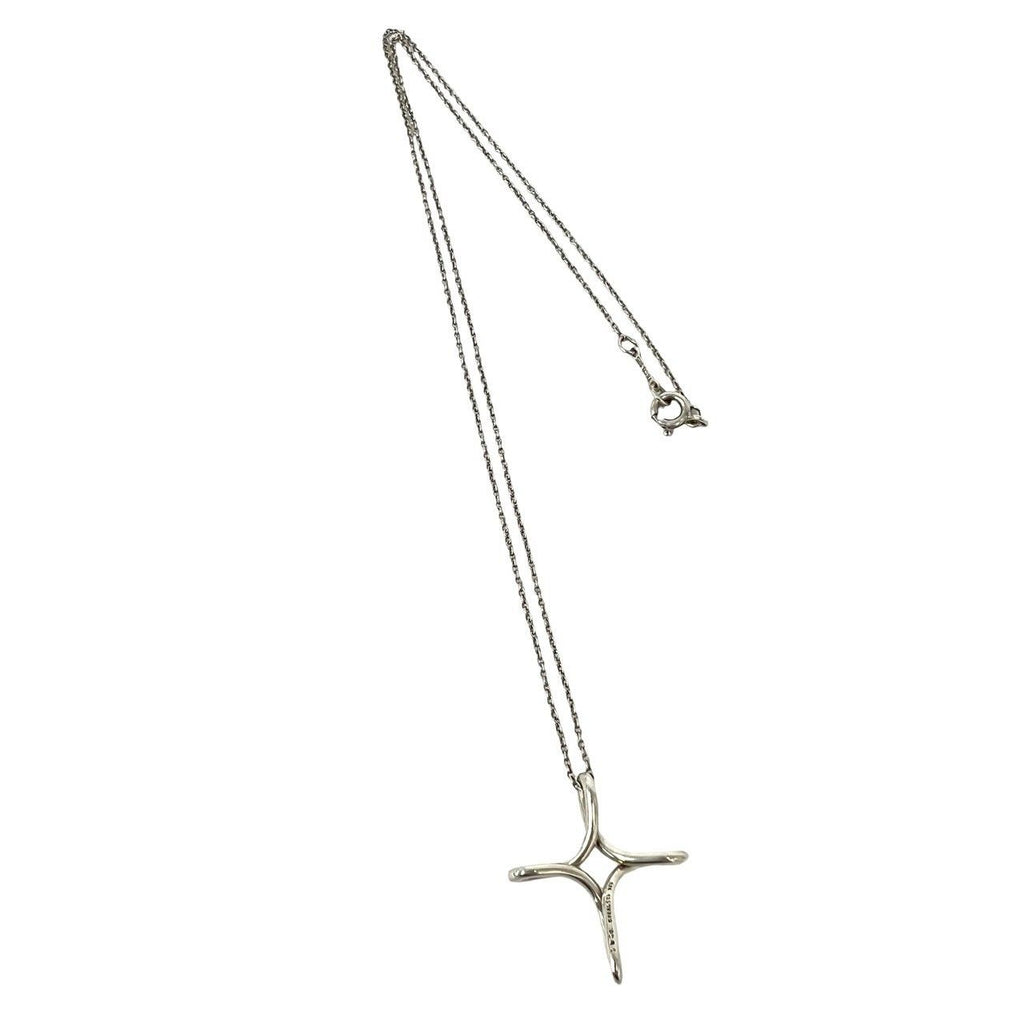 Tiffany & Co Vintage Infinity Cross Necklace 925 Sterling Silver — view 5