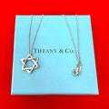Tiffany & Co Vintage Star of David Necklace 925 Sterling Silver Pendant