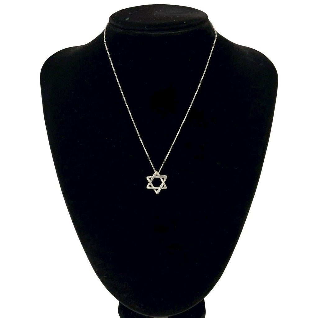 Tiffany & Co Vintage Star of David Necklace 925 Sterling Silver Pendant — view 2