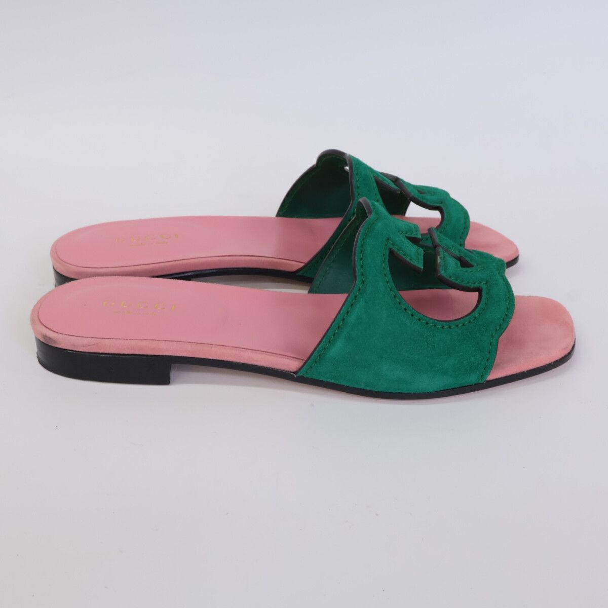 Gucci Interlocking Cutout Sandals — view 5