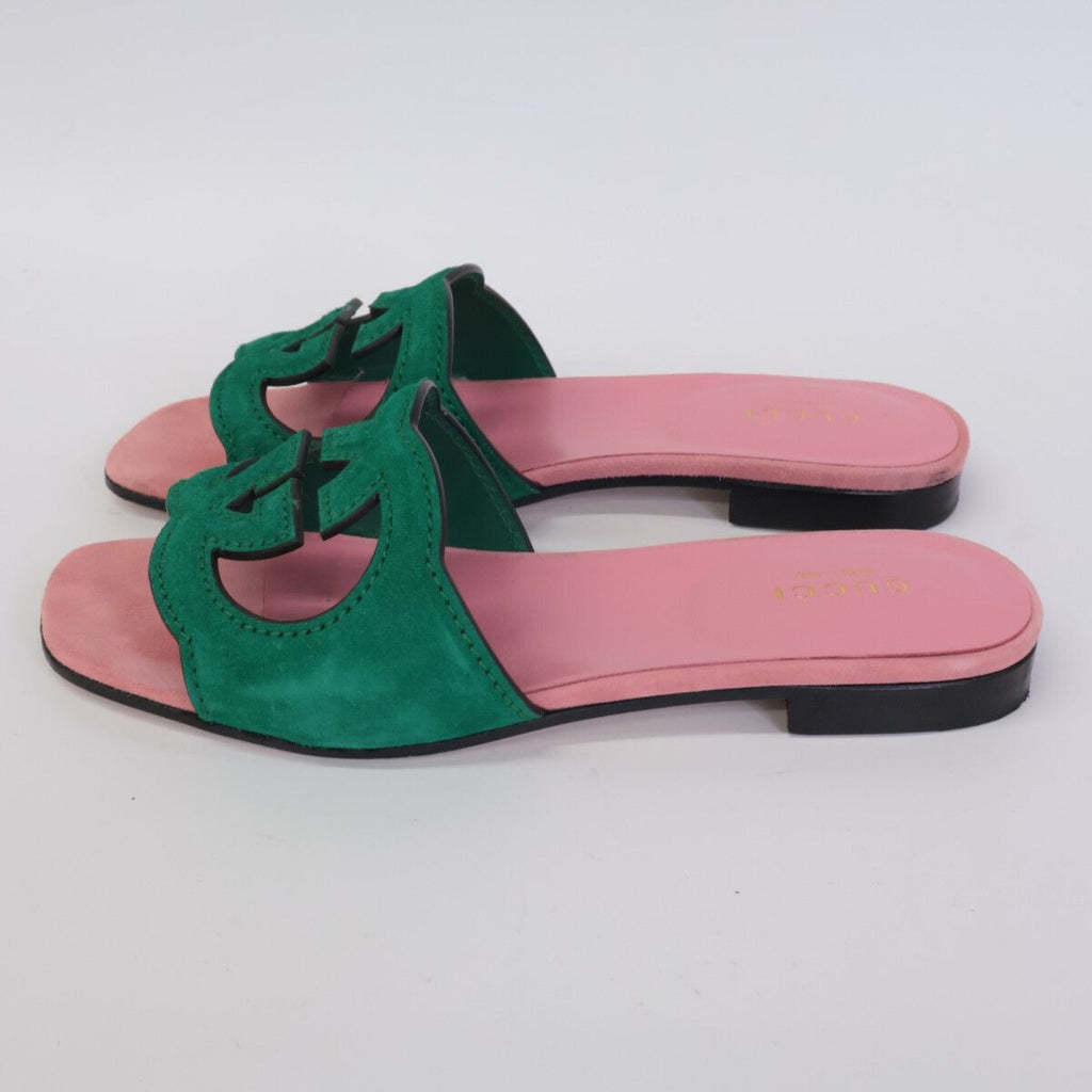 Gucci Interlocking Cutout Sandals — view 3