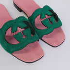 Gucci Interlocking Cutout Sandals — view 8