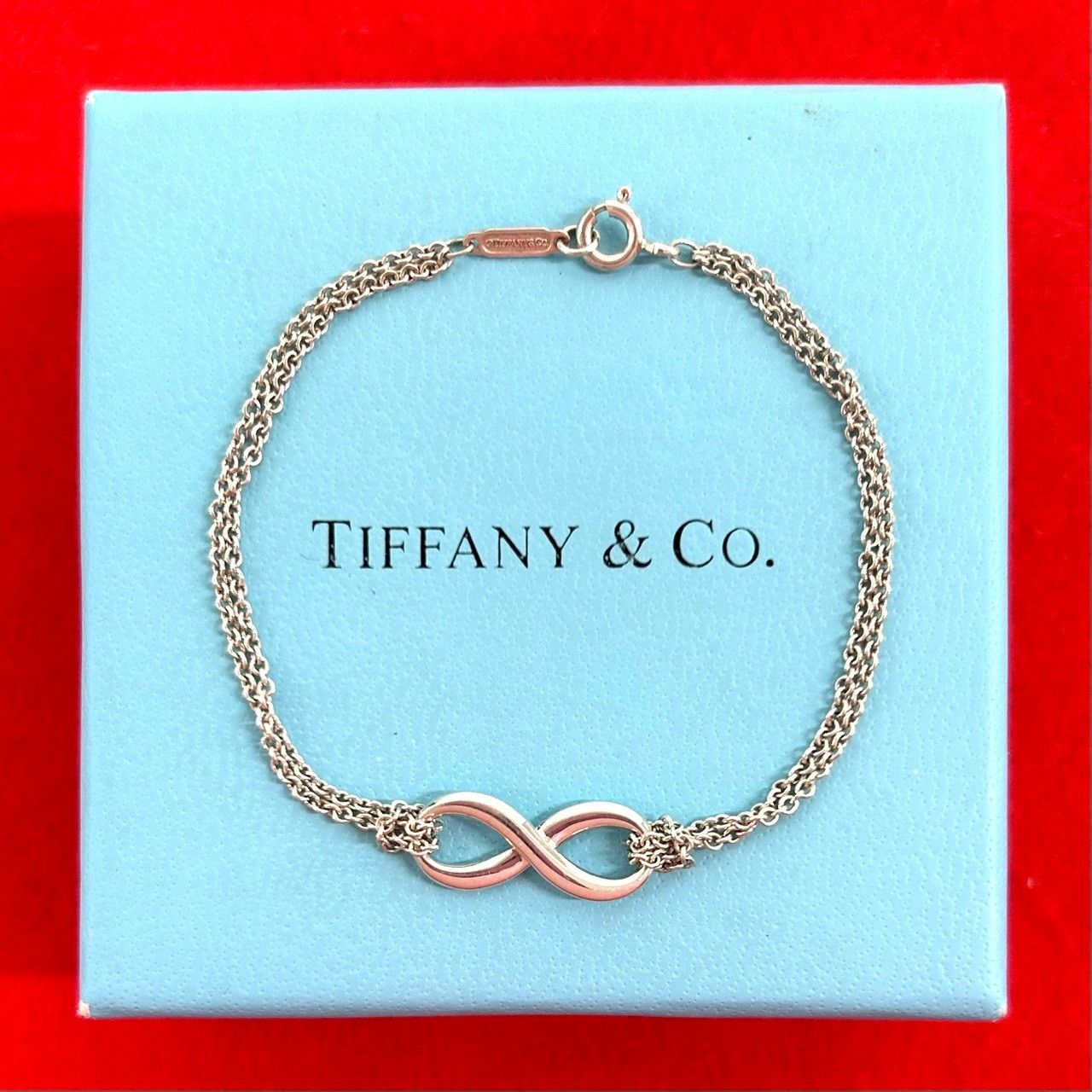Tiffany & Co Vintage Infinity Bracelet 925 Sterling Silver