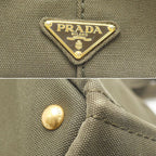 Prada Canapa 2-Way Tote Militare — view 4