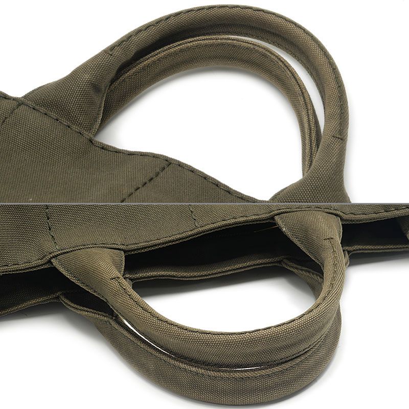 Prada Canapa 2-Way Tote Militare — view 5